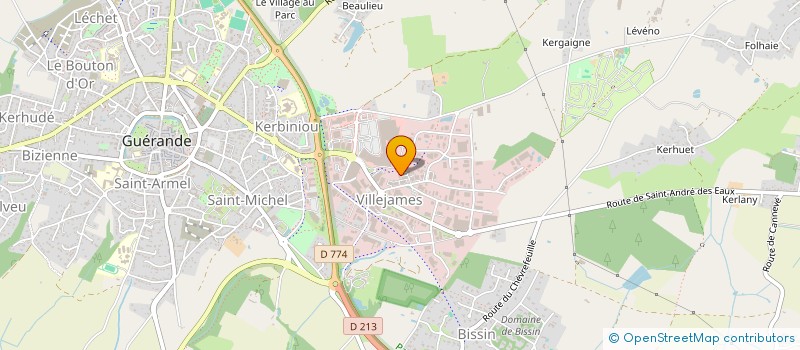 localisation de l'entreprise L'ARTISAN SELLIER  GUERANDE