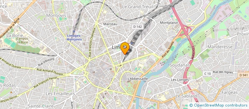 localisation de l'entreprise L'ARTISAN SELLIER à LIMOGES