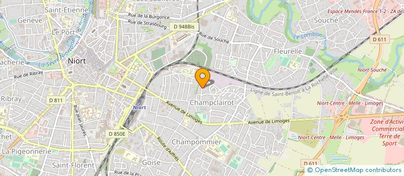 localisation de l'entreprise L ARTISANALE DE CONSTRUCTION à NIORT