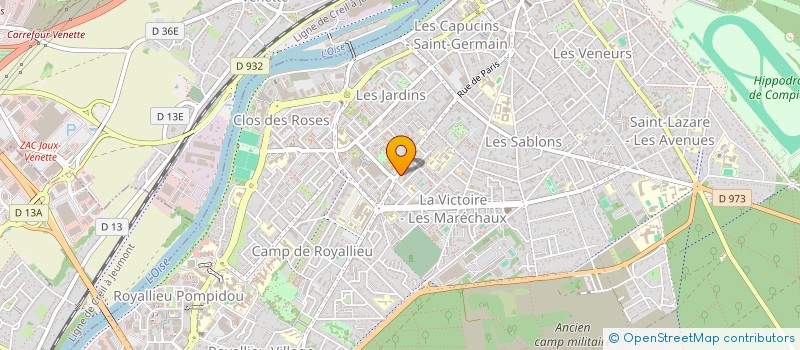 localisation de l'entreprise L'ARTISANAT A&M à COMPIEGNE