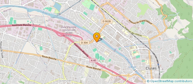 localisation de l'entreprise L'ARTISANE MAROQUINERIE à CLUSES