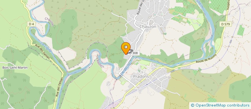 localisation de l'entreprise L'ARTISANE SAVEURS ET SENTEURS D'ARDECHE  CHAUZON