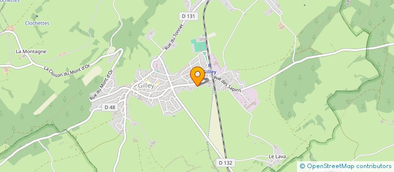 localisation de l'entreprise L'ARTISANERIE DU O - COLLECTIF D'ARTISANS  GILLEY