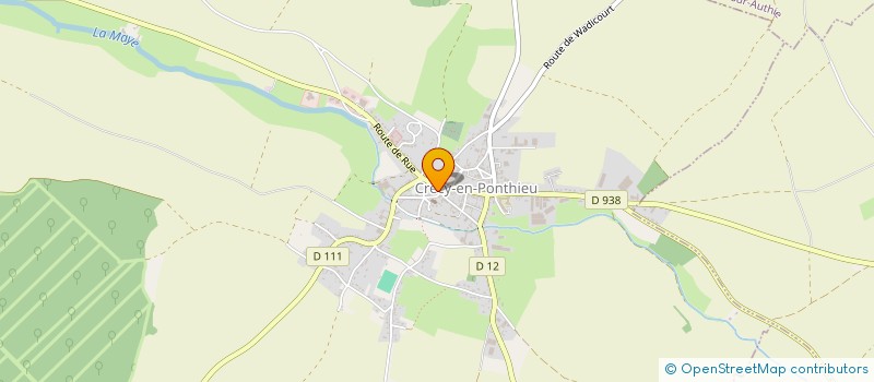 localisation de l'entreprise L'ARTISTANAT à CRECY-EN-PONTHIEU