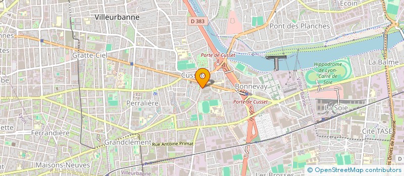 localisation de l'entreprise L'ARTISTE  VILLEURBANNE