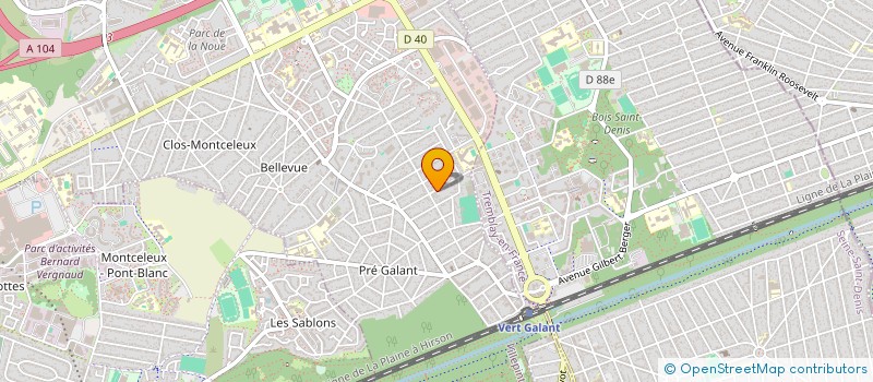localisation de l'entreprise L'ARTISTE à VILLEPINTE