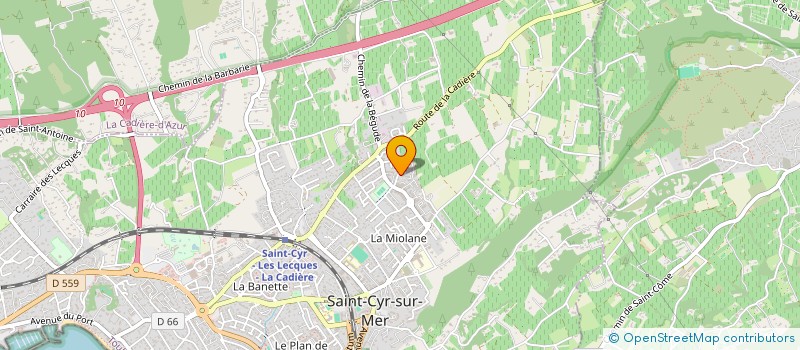 localisation de l'entreprise L ARTISTE DES BOSSES à SAINT-CYR-SUR-MER