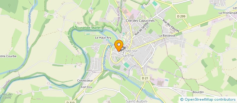 localisation de l'entreprise L'ARTMATURE à FRESNAY-SUR-SARTHE