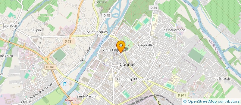 localisation de l'entreprise L'ARTY-SHOW à COGNAC