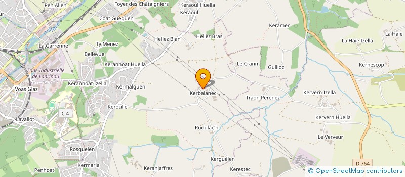 localisation de l'entreprise L'ARVOR  LA MARTYRE