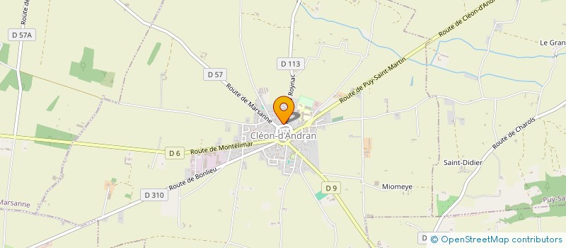 localisation de l'entreprise L'AS  CLEON-D'ANDRAN