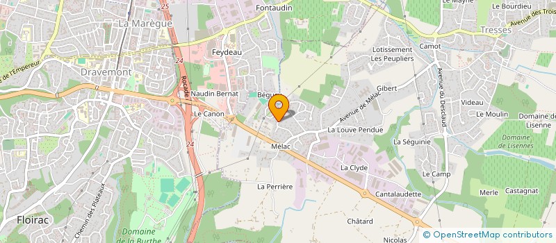 localisation de l'entreprise L'AS DE CARREAU  TRESSES