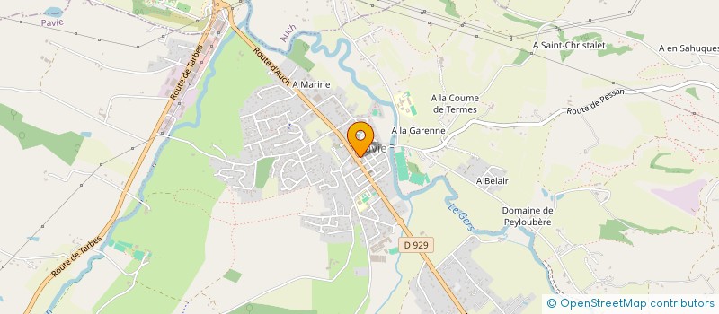 localisation de l'entreprise L'AS DE CARREAU  PAVIE