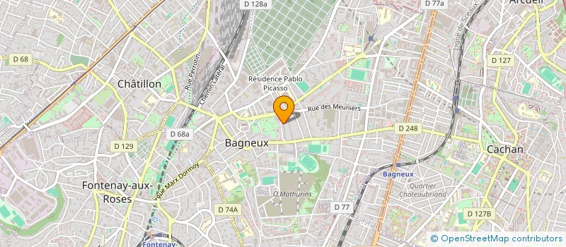 localisation de l'entreprise L'AS DE L'AUTO  BAGNEUX