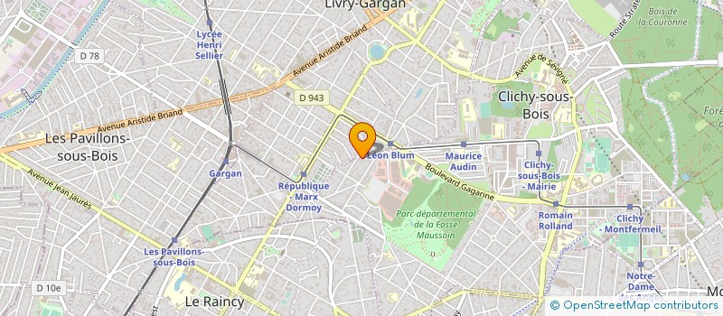 localisation de l'entreprise L'AS.DE.LA.MACONNERIE à CLICHY-SOUS-BOIS