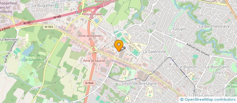 localisation de l'entreprise L'AS DE PIC à ORVAULT