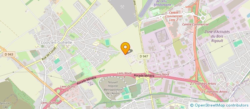 localisation de l'entreprise L'AS DE PIQUE  LOOS-EN-GOHELLE