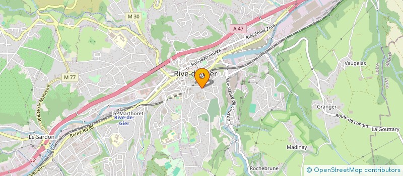 localisation de l'entreprise L'AS DE TREFLE à RIVE-DE-GIER