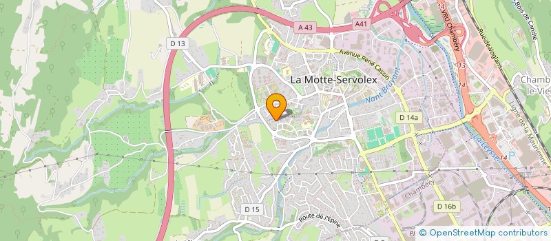 localisation de l'entreprise L'AS DE TREFLE  LA MOTTE-SERVOLEX