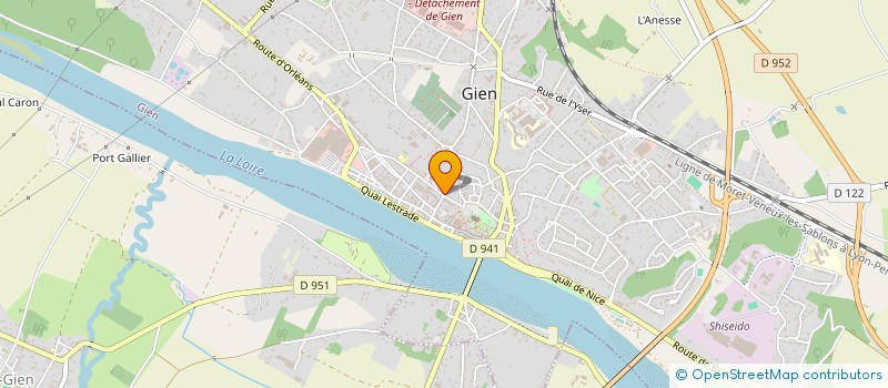 localisation de l'entreprise L'AS DE TREFLE GIENNOIS à GIEN