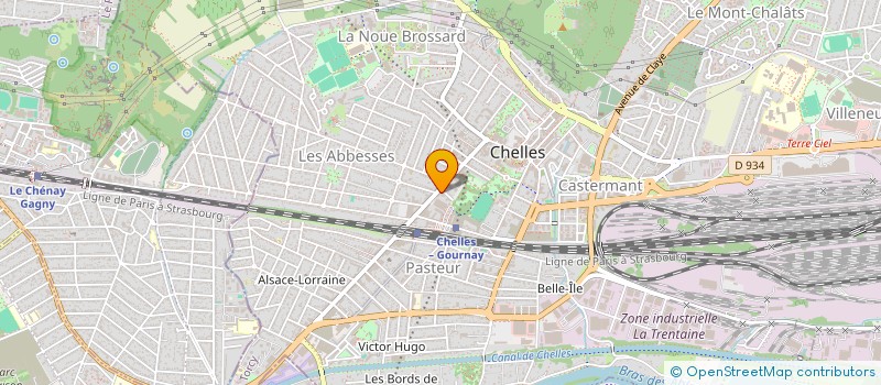 localisation de l'entreprise L'AS DES AFFAIRES  CHELLES