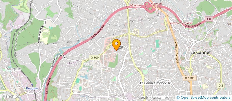 localisation de l'entreprise L'AS DES CARREAUX à LE CANNET