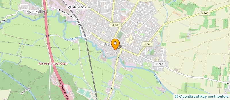 localisation de l'entreprise L'AS DES DELICES  BRUMATH