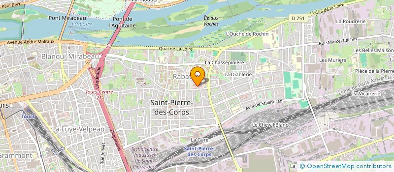 localisation de l'entreprise L'AS DISTRIBUTION  SAINT-PIERRE-DES-CORPS