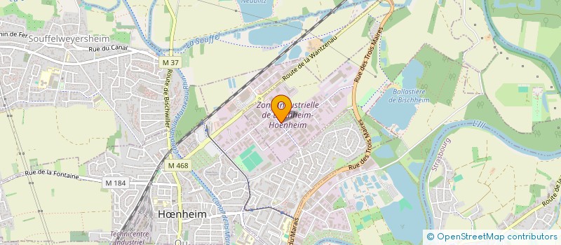 localisation de l'entreprise L'AS DU BATIMENT à BISCHHEIM