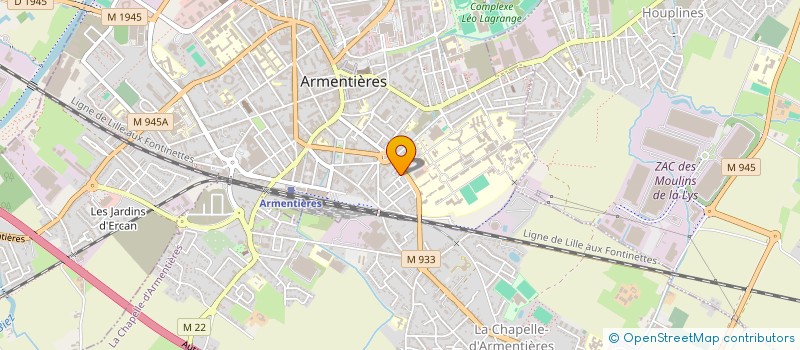 localisation de l'entreprise L'AS DU RING - LINSELLES à ARMENTIERES