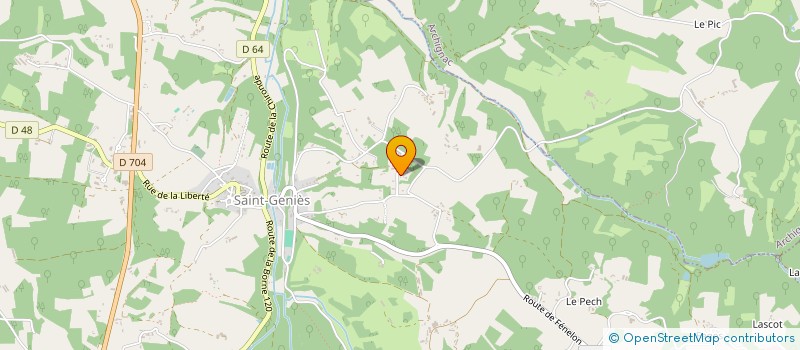 localisation de l'entreprise L'AS DU VOLANT  SAINT-GENIES