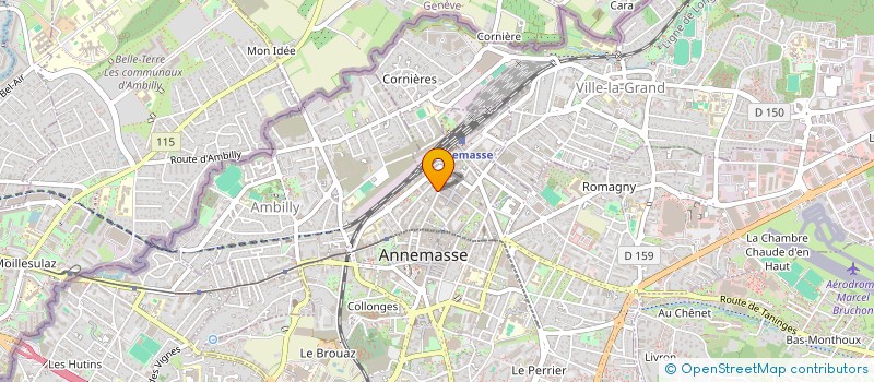 localisation de l'entreprise L'AS SNACK à ANNEMASSE