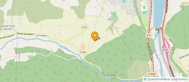 localisation de l'entreprise L'ASCALAPHE, ASSOCIATION DE TRANSMISSION DE SAVOIRS NATURALISTES à SISTERON