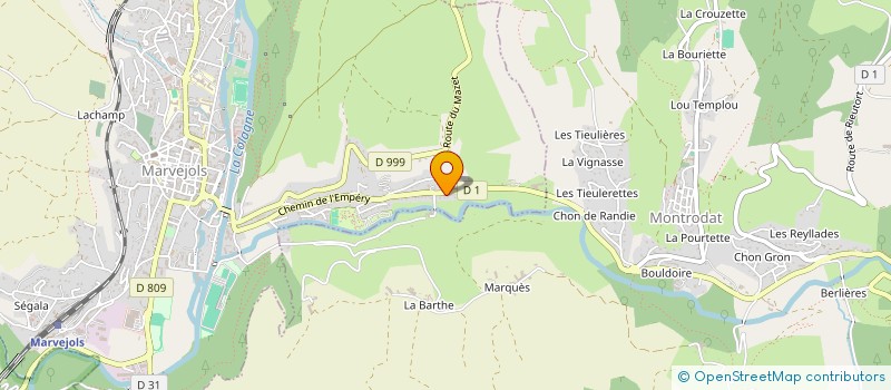 localisation de l'entreprise L'ASCENSEUR DU REZ-DE-CHAUSSEE à MARVEJOLS