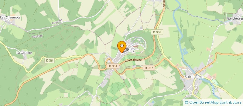 localisation de l'entreprise L'ASCENSION EN MUSIQUE à VEZELAY