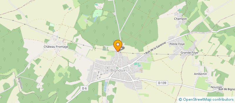 localisation de l'entreprise L'ASCENSION VERTE  BIGNOUX