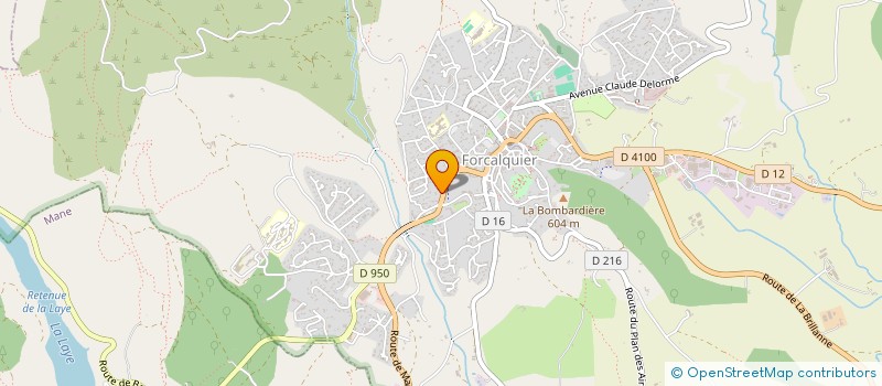 localisation de l'entreprise L ASER à FORCALQUIER