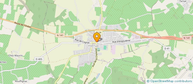 localisation de l'entreprise L'ASINERIE  HIERSAC