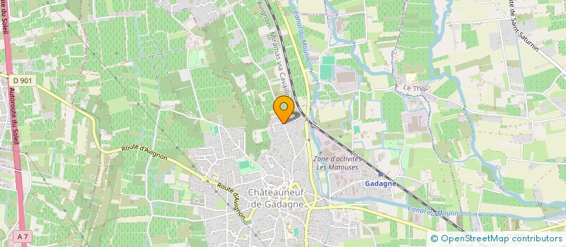 localisation de l'entreprise L'ASPERGER  CHATEAUNEUF-DE-GADAGNE