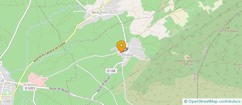 localisation de l'entreprise L'ASPHODELE  OUPIA