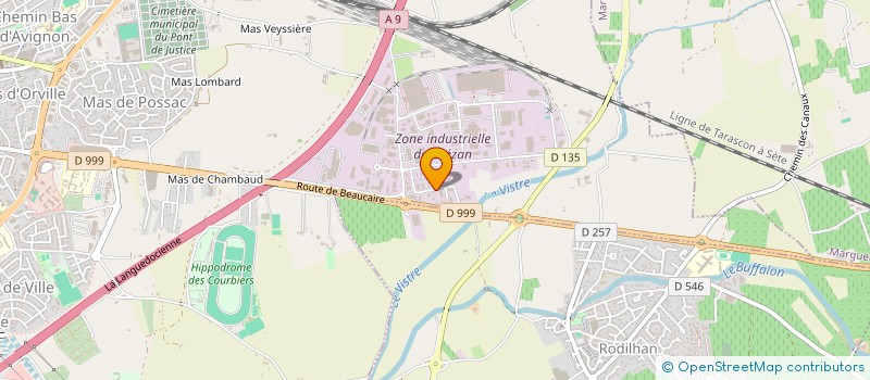 localisation de l'entreprise L'ASPI RACING ORGANISATION - A.R.O.  NIMES