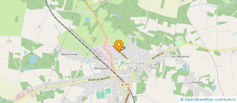 localisation de l'entreprise L ASS'EAU à SAINT-GILDAS-DES-BOIS