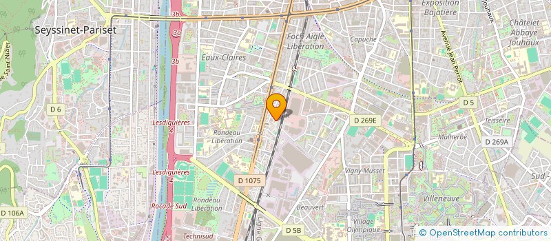 localisation de l'entreprise L'ASSAUT DU CROUX  GRENOBLE