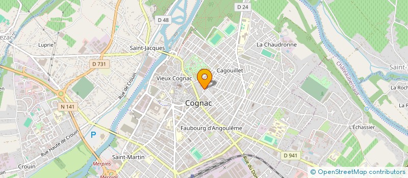 localisation de l'entreprise L'ASSEMBLAGE à COGNAC