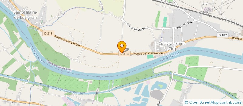 localisation de l'entreprise L'ASSEMBLEE DES GEEKS EN AQUITAINE  COLAYRAC-SAINT-CIRQ