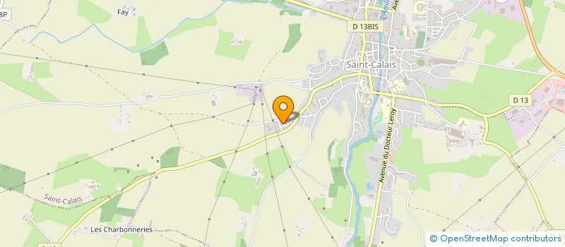 localisation de l'entreprise L'ASSEMBLEE JOYEUSE  SAINT-CALAIS