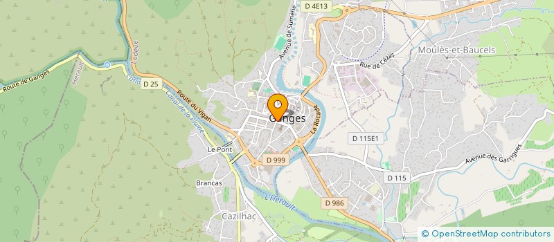 localisation de l'entreprise L'ASSIETTE CEVENOLE  GANGES