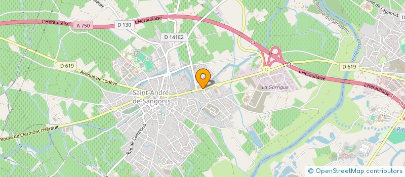 localisation de l'entreprise L'ASSIETTE DU BOUCHER  SAINT-ANDRE-DE-SANGONIS