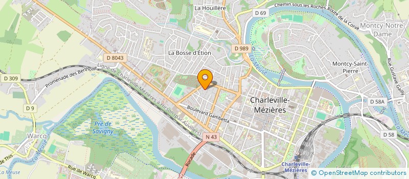 localisation de l'entreprise L'ASSIETTE FERMIERE BIO  CHARLEVILLE MEZIERES