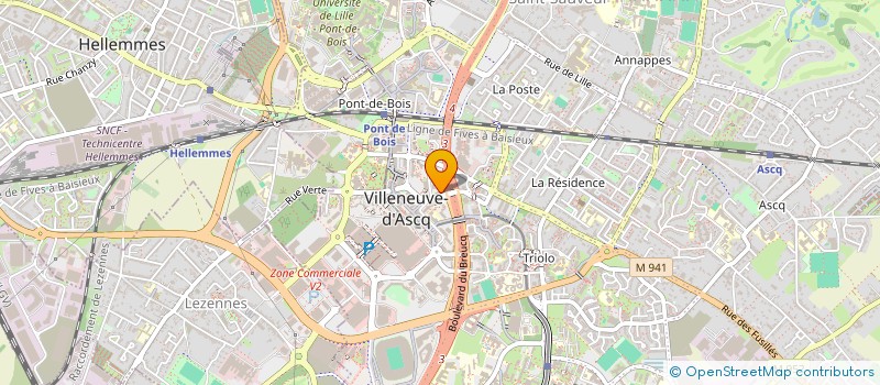 localisation de l'entreprise L'ASSO à VILLENEUVE-D'ASCQ